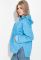 Толстовка батал женская с капюшоном 82PD373 (голубой)