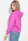 Толстовка женская с надписью на груди 82PD917 (розовый/фуксия)