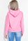 Толстовка женская с принотом и капюшоном 82PD901 (розовый/фуксия)