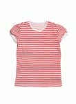 ТС 009 Футболка для дівчаток (червоний/білий)