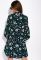 Квіткова сукня з об'ємними рукавами 103P492 (темно-синій/принт)