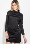 Туніка-сукня жіноча довгий рукав 70PD5000 (чорний)