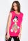 Туника с мультяшным принтом 120PL585 (малиновый)