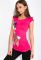 Туника с мультяшным принтом 120PL585 (малиновый)