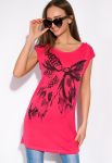 Туніка з принтом 148P021 (малиновий)