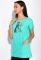 Туніка з принтом на грудях 120PMA1593-1 (м'ятний)