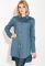 Туніка жіноча імітація сорочки однотонні моделі 64PD2871-11 (джинсовий)