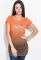 Туника женская летняя декорированная змейкой 81P1245 (оранжевый)