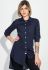 Туніка жіноча принтована із подовженою спинкою 64PD287 (темно-синій)