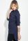 Туніка жіноча принтована із подовженою спинкою 64PD287 (темно-синій)