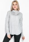 Туніка жіноча з довгим рукавом 140V001 (світло-сірий)