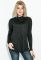 Жіноча туніка з довгим рукавом 140V001 (чорний)
