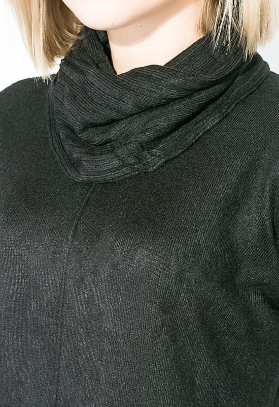 Туника женская с длинным рукавом 140V001 (черный)