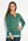 Туніка жіноча з манжетом у сітку 488F002 (темно-зелений)
