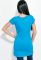 Туника женская с принтом летняя 81P656 (бирюзовый)