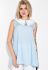 Туника женская свободного покроя 74P106 (голубой)
