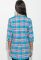 Туніка жіноча в клітинку з подовженою спинкою 64PD220 (бірюзовий/рожевий)