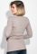 Туника женская вырез лесенкой 619K004 (бежевый/серый)