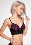V-1120 Бюстье push-up Sambario (черный/розовый) V-1120 Бюстье push-up Sambario (черный/розовый)