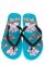 Вьетнамки женские 111P011 (черный/голубой)