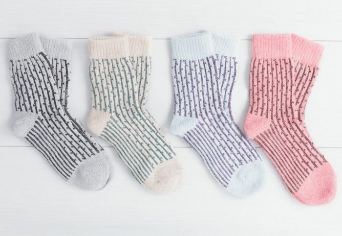 ANGORA E60 Шкарпетки жіночі ангорові (мікс кольорів)
