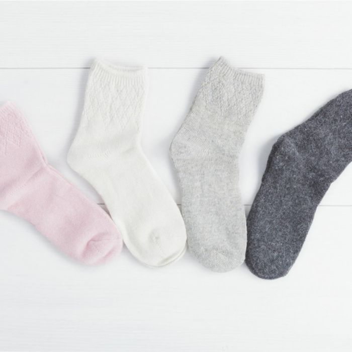 ANGORA E72 FOOTIES Шкарпетки жіночі ангорові (мікс кольорів)