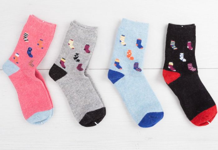 ANGORA J46 Шкарпетки жіночі ангорові (мікс кольорів)