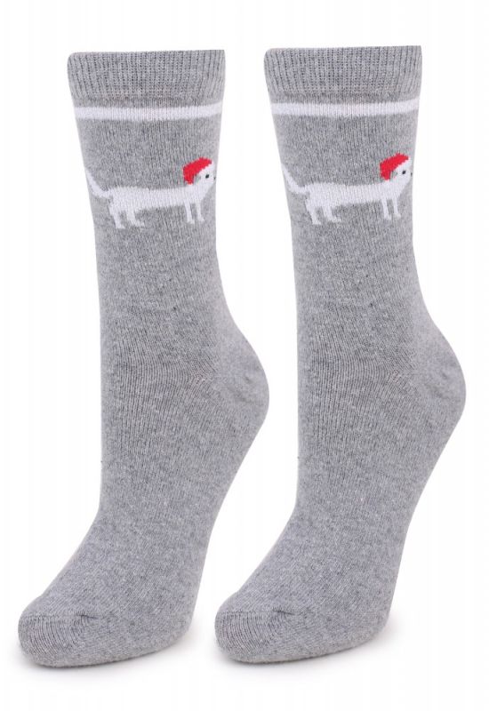 ANGORA N31 Шкарпетки жіночі ангорові (сірий)