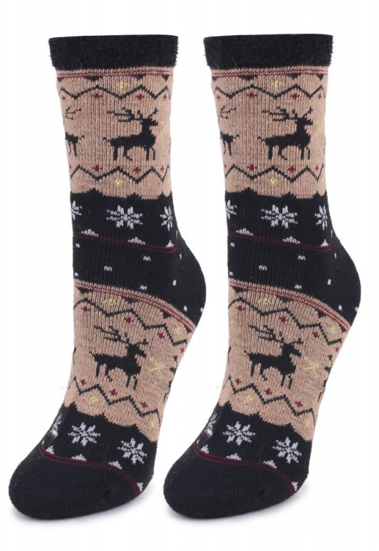 ANGORA N32 Шкарпетки жіночі ангорові (чорний)