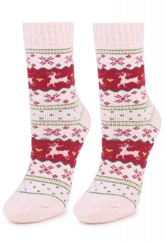 ANGORA N32 Шкарпетки жіночі ангорові (білий)