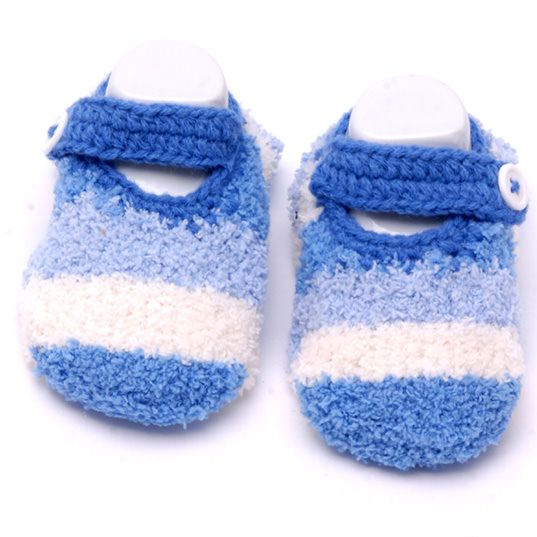BABY PUCHATKI ABS Теплі Теплі дитячі шкарпетки з ABS (синій)