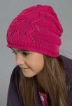 BALETNICA Шапка для девочек вязаная (фиолетовый)
