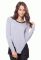 БЛ 151 Блузка жіноча (сірий/чорний)