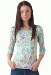 BL 195 Блузка жіноча (квіти)