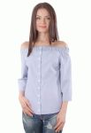 BL 200 Блузка жіноча (блакитний)