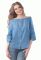BL 201 Блузка жіноча (блакитний)