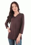 BL 208 Блузка женская (коричневый)