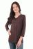 BL 208 Блузка жіноча (коричневий)