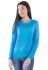 BL 242 Блузка жіноча (блакитний)