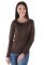 BL 242 Блузка жіноча (коричневий)