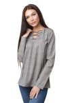 BL 263 Блузка жіноча (сірий)