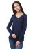 BL 275 Блузка женская (темно-синий)