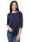 BL 277 Блузка жіноча (темно-синій)