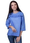 BL 289 Блузка жіноча (блакитний)