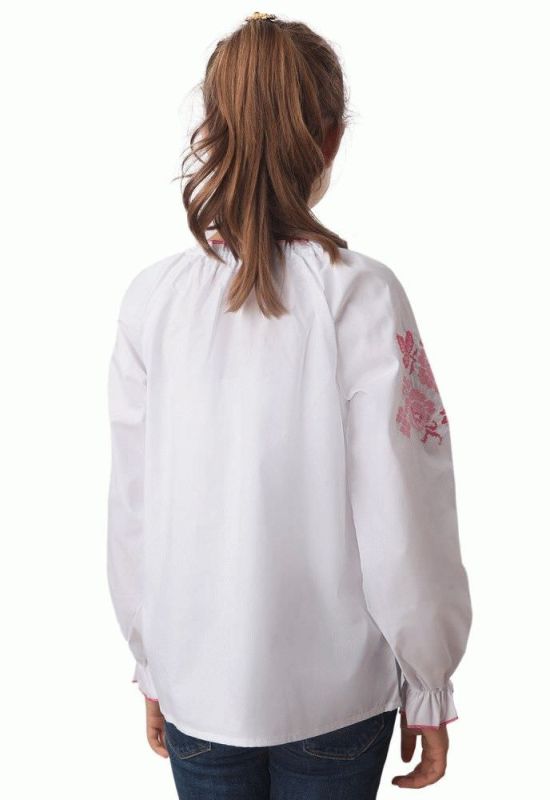БС 016 Сорочка-вишиванка для дівчаток (білий)