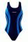 BW 715 Купальник жіночий суцільний спортивний (синій/блакитний)