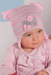 CIEKAWOSTKA Шапка для девочек (малиновый/салатовый)