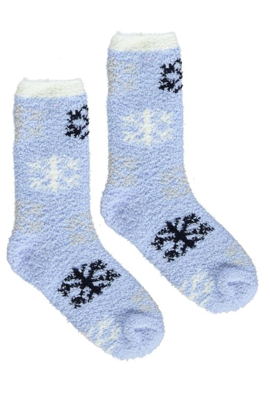 COOZY L50 Шкарпетки жіночі махрові (синій/темно-синій)
