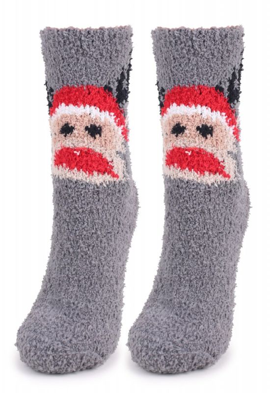 COOZY N51 Шкарпетки жіночі махрові (червоний)