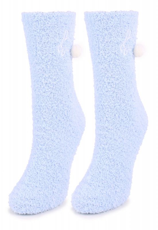 COOZY N52 Шкарпетки жіночі махрові (синій)